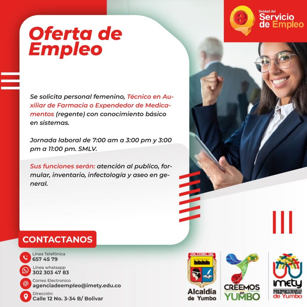 VACANTE AUXILIAR ENFERMERIA